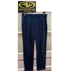 Athletic Works navy blue sweat pants; girls' size 12
